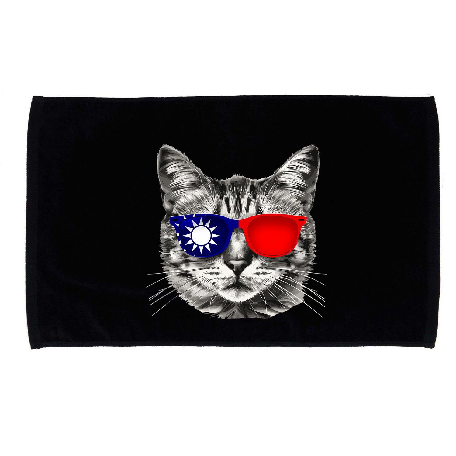 Taiwanese Flag Cat Owner Souvenirs Microfiber Hand Towel