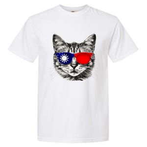 Taiwanese Flag Cat Owner Souvenirs Garment-Dyed Heavyweight T-Shirt