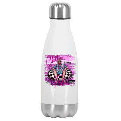 Trump Funny Chillin Like A Felon Trump 2024 Stainless Steel Insulated Water Bottle