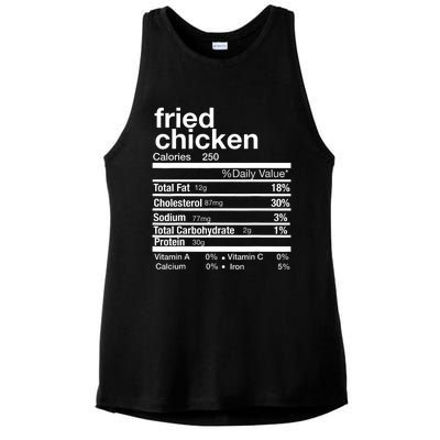 Thanksgiving Fried Chicken Nutrition Matching Family Ladies PosiCharge Tri-Blend Wicking Tank