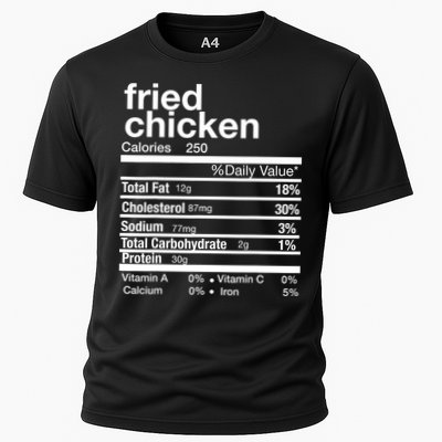 Thanksgiving Fried Chicken Nutrition Matching Family Cooling Performance Crew T-Shirt