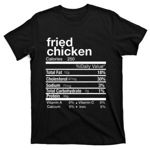 Thanksgiving Fried Chicken Nutrition Matching Family T-Shirt