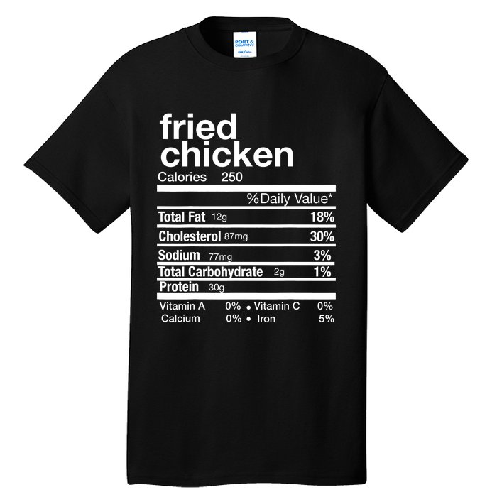 Thanksgiving Fried Chicken Nutrition Matching Family Tall T-Shirt