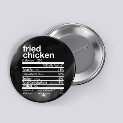 Thanksgiving Fried Chicken Nutrition Matching Family Button