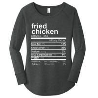 Thanksgiving Fried Chicken Nutrition Matching Family Women's Perfect Tri Tunic Long Sleeve Shirt