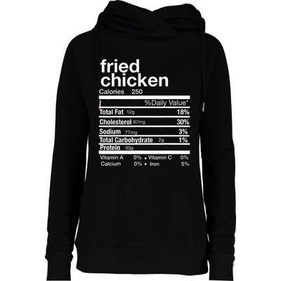 Thanksgiving Fried Chicken Nutrition Matching Family Womens Funnel Neck Pullover Hood