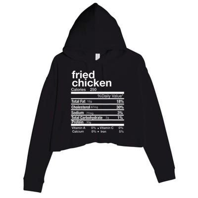 Thanksgiving Fried Chicken Nutrition Matching Family Crop Fleece Hoodie