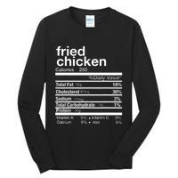 Thanksgiving Fried Chicken Nutrition Matching Family Tall Long Sleeve T-Shirt