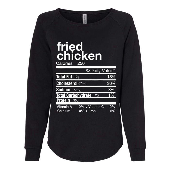 Thanksgiving Fried Chicken Nutrition Matching Family Womens California Wash Sweatshirt