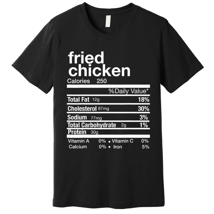 Thanksgiving Fried Chicken Nutrition Matching Family Premium T-Shirt