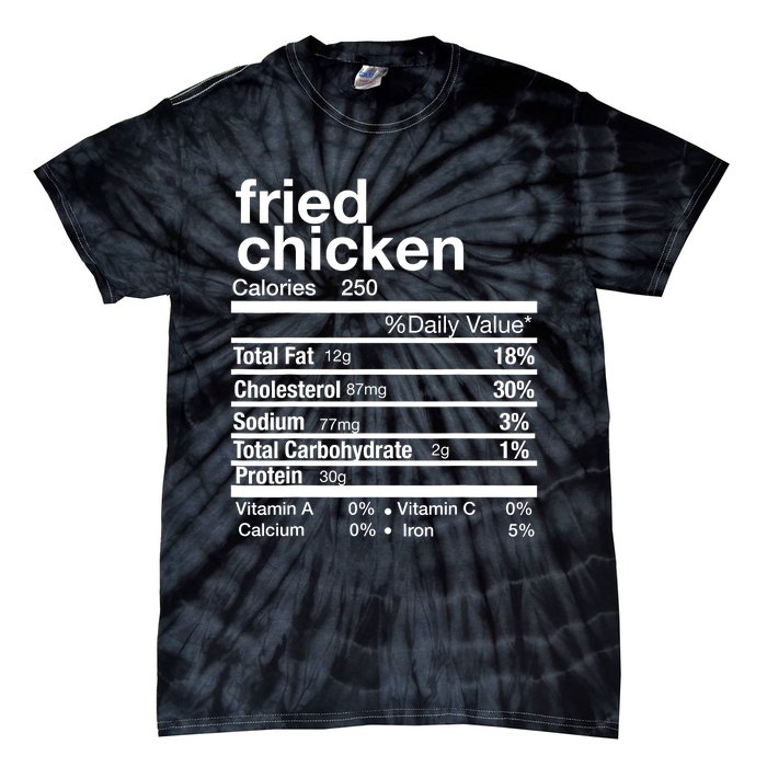 Thanksgiving Fried Chicken Nutrition Matching Family Tie-Dye T-Shirt