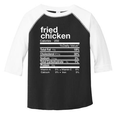 Thanksgiving Fried Chicken Nutrition Matching Family Toddler Fine Jersey T-Shirt