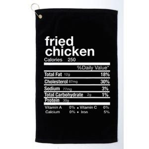 Thanksgiving Fried Chicken Nutrition Matching Family Platinum Collection Golf Towel