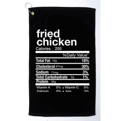 Thanksgiving Fried Chicken Nutrition Matching Family Platinum Collection Golf Towel