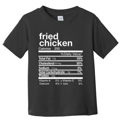 Thanksgiving Fried Chicken Nutrition Matching Family Toddler T-Shirt