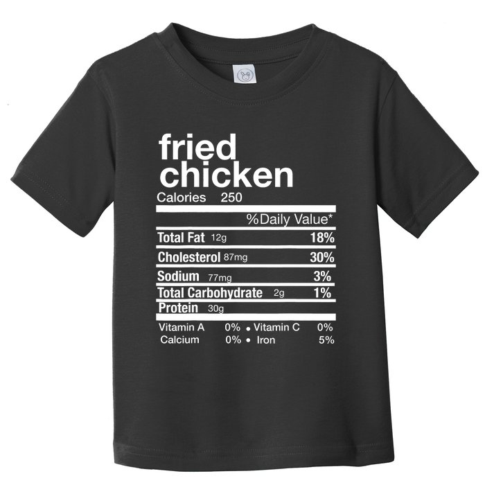 Thanksgiving Fried Chicken Nutrition Matching Family Toddler T-Shirt