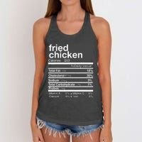 Thanksgiving Fried Chicken Nutrition Matching Family Women's Knotted Racerback Tank