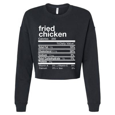 Thanksgiving Fried Chicken Nutrition Matching Family Cropped Pullover Crew