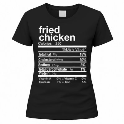 Thanksgiving Fried Chicken Nutrition Matching Family Women's T-Shirt