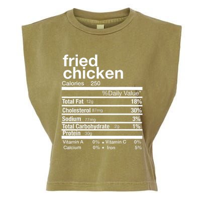 Thanksgiving Fried Chicken Nutrition Matching Family Garment-Dyed Women's Muscle Tee