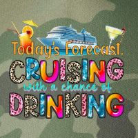 TodayS Forecast Cruising With A Chance Of Drinking Cruise Legacy Tie Dye Trucker Hat