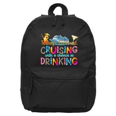 TodayS Forecast Cruising With A Chance Of Drinking Cruise 16 in Basic Backpack
