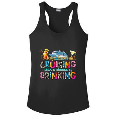 TodayS Forecast Cruising With A Chance Of Drinking Cruise Ladies PosiCharge Competitor Racerback Tank