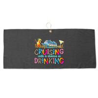TodayS Forecast Cruising With A Chance Of Drinking Cruise Large Microfiber Waffle Golf Towel