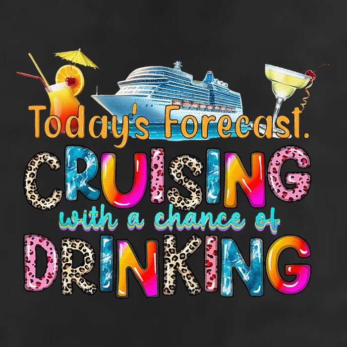 TodayS Forecast Cruising With A Chance Of Drinking Cruise Microfiber Hand Towel