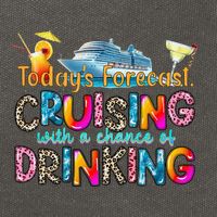 TodayS Forecast Cruising With A Chance Of Drinking Cruise Cotton Canvas Backpack