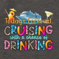 TodayS Forecast Cruising With A Chance Of Drinking Cruise Vector Backpack