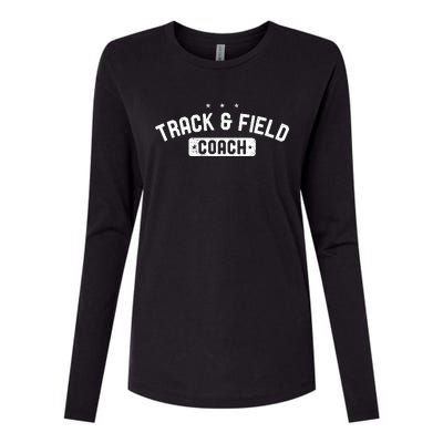 Track Field Coach Vintage Track Field Womens Cotton Relaxed Long Sleeve T-Shirt