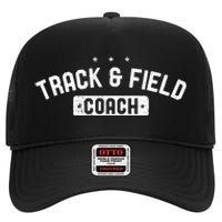 Track Field Coach Vintage Track Field High Crown Mesh Back Trucker Hat