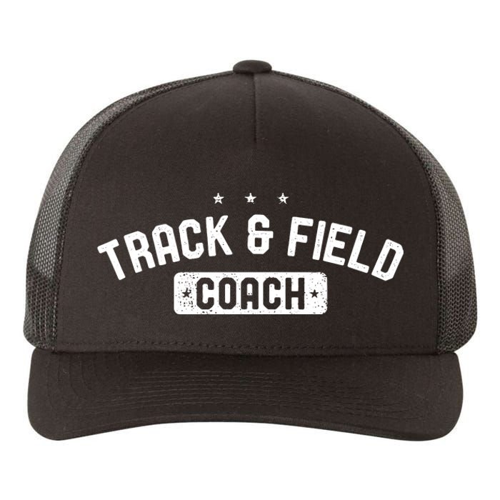 Track Field Coach Vintage Track Field Yupoong Adult 5-Panel Trucker Hat