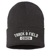 Track Field Coach Vintage Track Field Sustainable Knit Beanie