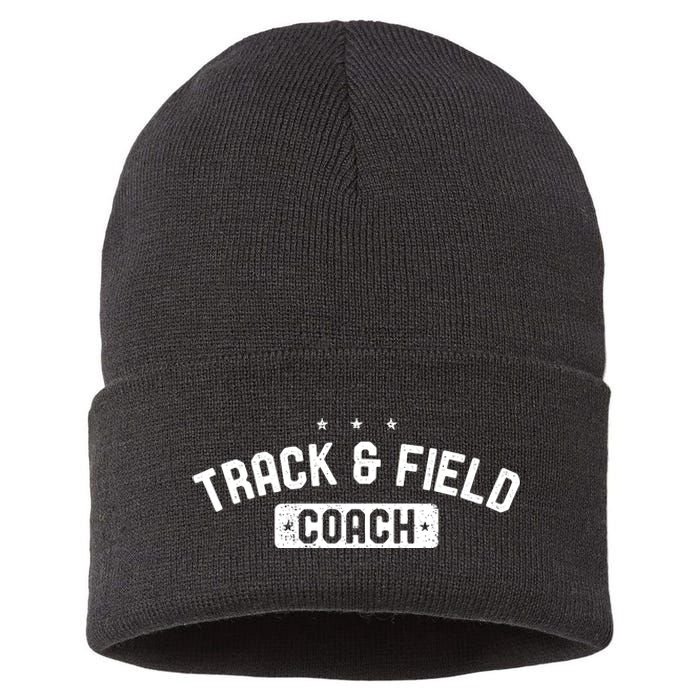 Track Field Coach Vintage Track Field Sustainable Knit Beanie