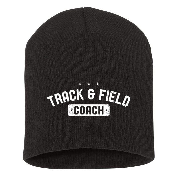 Track Field Coach Vintage Track Field Short Acrylic Beanie