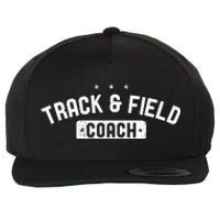 Track Field Coach Vintage Track Field Wool Snapback Cap