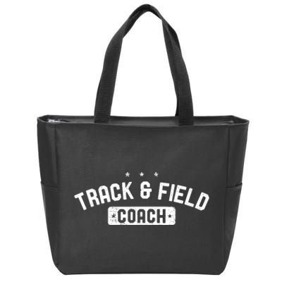 Track Field Coach Vintage Track Field Zip Tote Bag