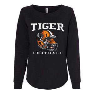 Tiger Football Cool Tiger Mascot Football Womens California Wash Sweatshirt