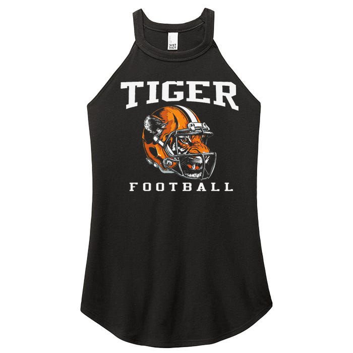 Tiger Football Cool Tiger Mascot Football Women's Perfect Tri Rocker Tank