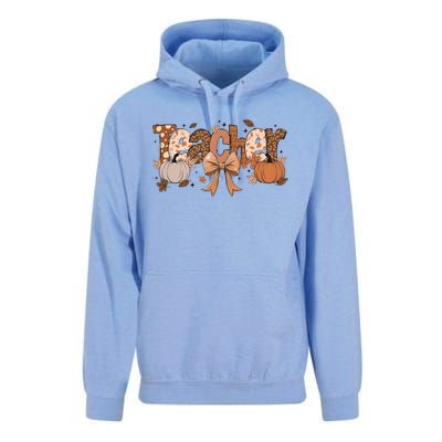 Teacher Fall Coquette Cute Matching Team Gift Idea Unisex Surf Hoodie