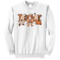 Teacher Fall Coquette Cute Matching Team Gift Idea Sweatshirt