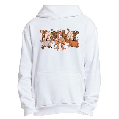 Teacher Fall Coquette Cute Matching Team Gift Idea Urban Pullover Hoodie