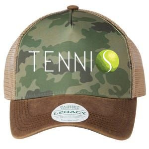 Tennis For Cool Text Tennis Ball Legacy Tie Dye Trucker Hat