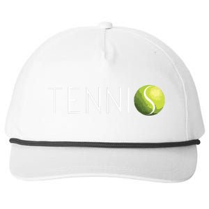 Tennis For Cool Text Tennis Ball Snapback Five-Panel Rope Hat