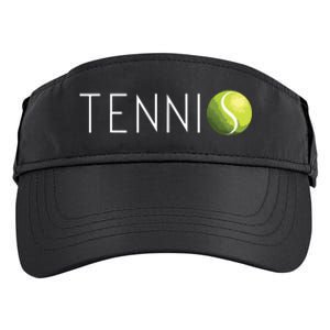 Tennis For Cool Text Tennis Ball Adult Drive Performance Visor