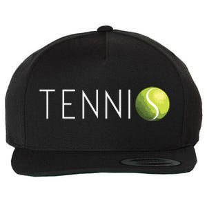 Tennis For Cool Text Tennis Ball Wool Snapback Cap