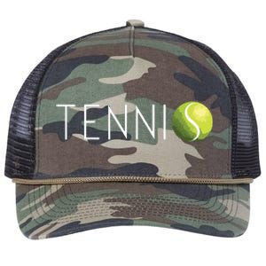 Tennis For Cool Text Tennis Ball Retro Rope Trucker Hat Cap