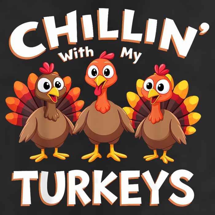 Thanksgiving Family Chillin With My Turkeys Beanie